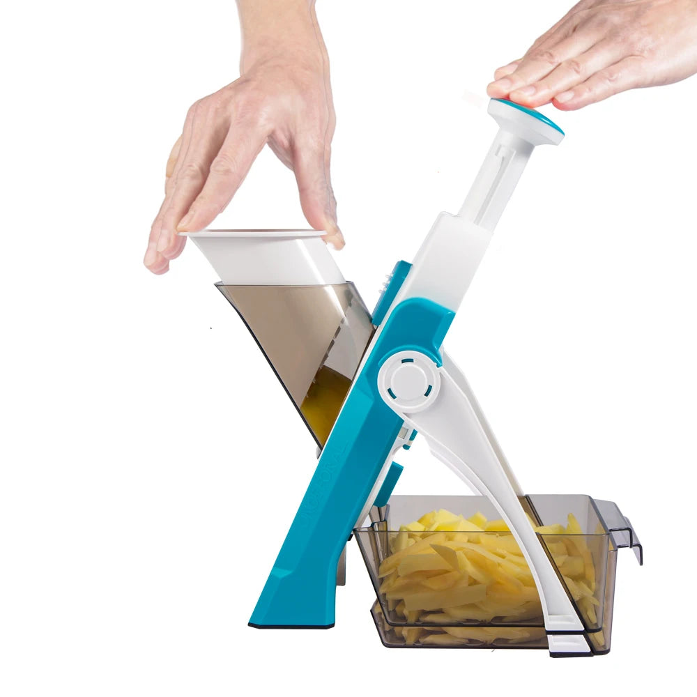 Vegetable Cutter, Food Chopper, Dicer Fruit, French Fry, SS 420 ABS AS,Mandoline Slicer, Kitchen Accessories,Home Gadgets, JS001
