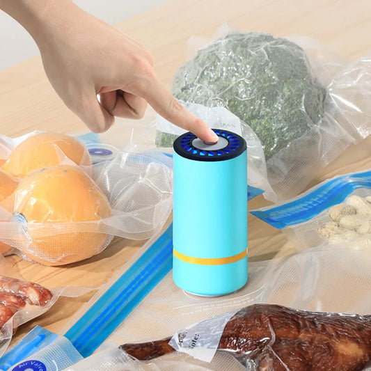 Portable Handheld Vacuum Sealer Pump Electric Vacuum Machine for Inflatable Cushions mini air pump Travel Storage Gadgets