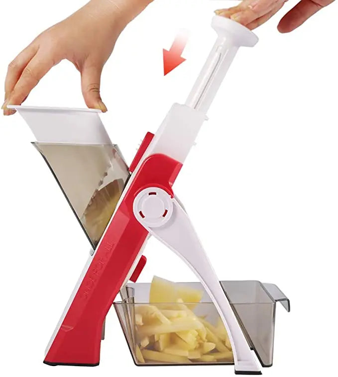Vegetable Cutter, Food Chopper, Dicer Fruit, French Fry, SS 420 ABS AS,Mandoline Slicer, Kitchen Accessories,Home Gadgets, JS001