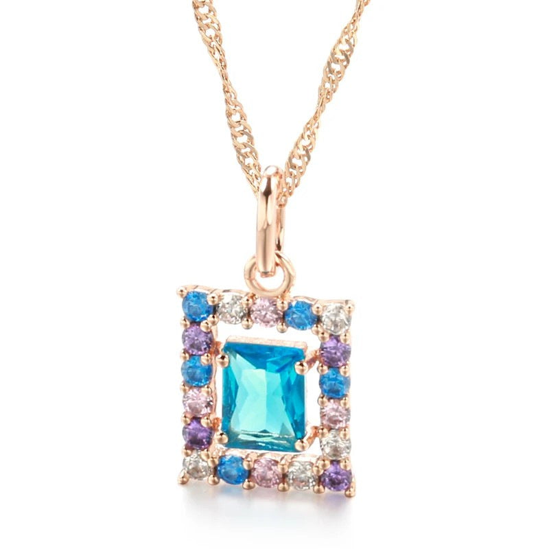 Temperament Zircon Earnail Female 585 Rose Gold Zircon