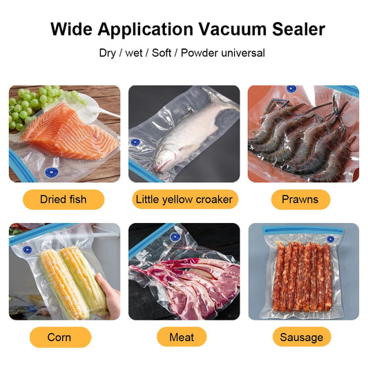 Mini Vacuum Sealer Portable Vacuum Sealer Food Vacuum Packer Machine Small Sealing Machine Handheld Vacuum Sealer for Kitchen